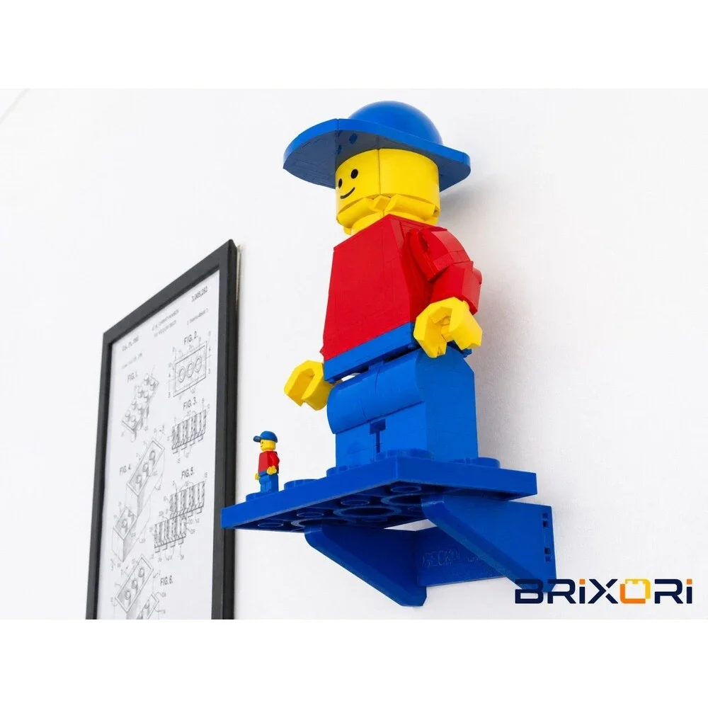 Wall Mount Display for LEGO Up-Scaled Minifugre 40649